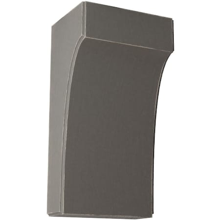 Ekena Millwork 5 1/4"W x 4"D x 10"H Clarksville Wood Vintage Decor Bracket, Reclaimed Grey BKTWD05X04X10CVGY